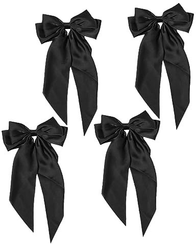 VICASKY 4piezas Pinzas Para Cabello Lazo Grande Para Mujeres y Niñas Accesorios De Pelo