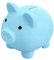 GGTTNRT Tirelire cochon Piggy pièce de monnaie Tirelire pour enfants pour décoration de la maison, cadeaux d'anniversaire, Noël, Halloween (bleu)