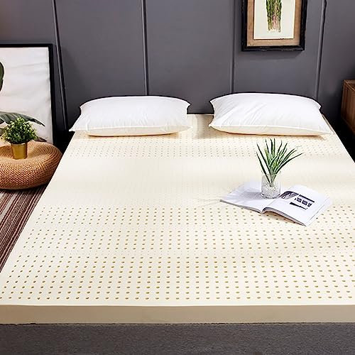 WQZStar Latexmatratze, Latexmatratze, mittlere/weiche Festigkeit, 7 Zonen, orthopädische Matratze mit abnehmbarem Bezug, 10 cm, 180 x 200 cm