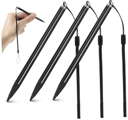 HOMSFOU 3pcs Resistive Screen Stylus Tablet Pens High Sensitivity Capacitive Screen Pen Tips Tablet for Fire for Stylus Computer s for Touch Black Abs Plastic