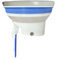 Valvola di ritegno a flangia per WC a chiusura automatica, per prese fognarie da 90-110 mm, copertura anti-odore, compatibile con WC accovacciati, materiale ABS