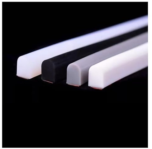 Flexibler Duschwand-Dichtungsstreifen für Nassraum, Bad, Damm, Bodenbarriere und Badezimmer, Wasserstreifen, 1,5 x 2,0 cm, Silikondichtung