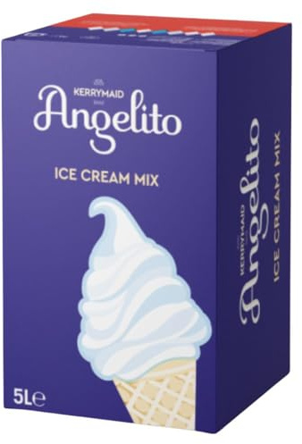 Kerrymaid Angelito Ice Cream Mix 10L x 1 – Soft Serve Vanilla Ice Cream Base – Ready to Use, Smooth & Creamy Texture – Ideal for Dessert Shops, Cafés, Events with Welari Thank You Card | (1 Pack)