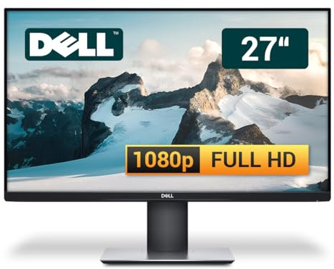 Dell P2719HC 27 Zoll Business Computer Monitor, Desktop Gaming Monitor, Full HD (DisplayPort - HDMI - USB-HUB - VESA), PC Bildschirm, schwarz (Generalüberholt)