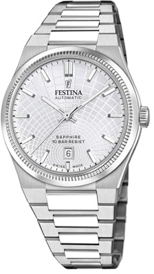 Festina Swiss Made Herren-Automatikuhr aus Stahl mit Armband F20083/1