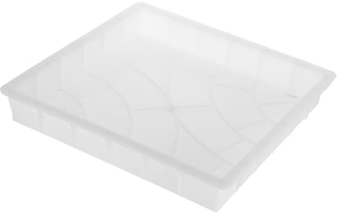 OSALADI Moule à Dalles de Terrasse en PP Blanc pour Pavage Extérieur, Facile à Installer, pour Allée de Jardin et Aménagement DIY