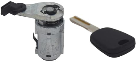 MYDMYGS Barillet de serrure de porte avant gauche, côté conducteur, 1 clé, adapté à la nouvelle Peugeot 307