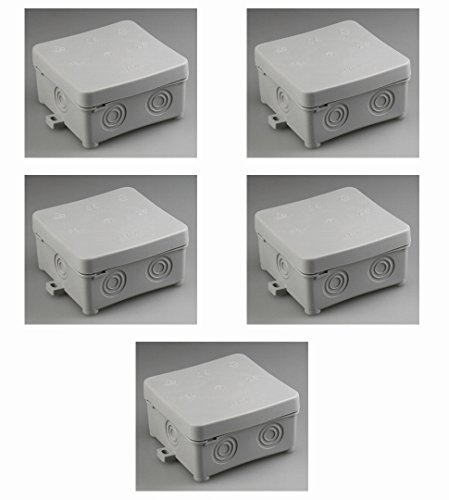 5 Stück Abzweigkasten Verbindungsdose Abzweigdose 75x75x37mm IP57