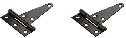 National de matériel V286 10,2 cm Extra lourd Charnières T en noir