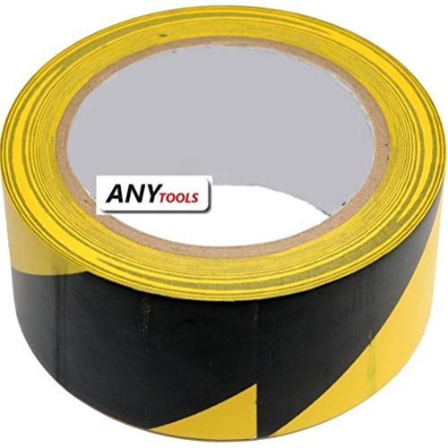 WARNING TAPE YELLOW BLACK 48MMx33M