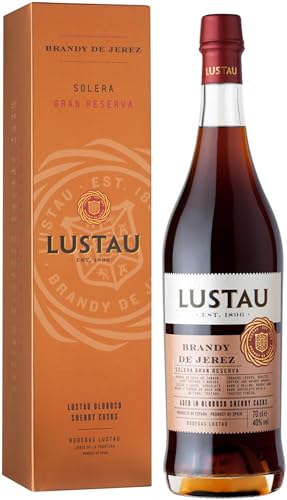 Lustau De Jerez Solera Gran Reserva Brandy, 70cl, 40% ABV, Spanish Brandy, 2015 Silver Medal Winner at International Wine & Spirits Competition, Brandy Deal of the Day