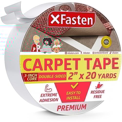 XFasten nastro biadesivo per moquette, rimovibile (50.8mm x 18.28m) (Per pezzo singolo)
