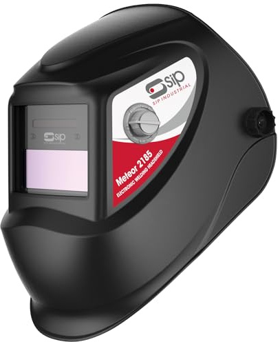 SIP METEOR 2185 Welding Helmet Auto Darkening True Colour HD LCD Solar Powered Headshield DIN 9-13