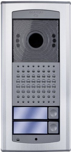 Unbekannt IPV12AGLS IP/LAN Sip-Videocitofono con Due Pulsanti, 4 W, 12 V, Grigio Chiaro