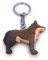 H-Customs Wolf Tier Raubtier Hund Holz Edel Handmade Schlüsselanhänger Anhänger