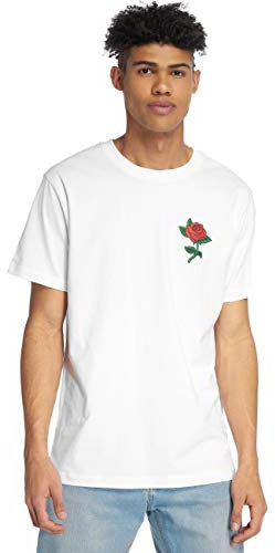 Mister Tee Homme Rose Tee T Shirt, Blanc (White 00220), 3XL Grande taille EU