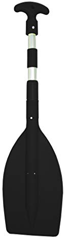 ARBO-INOX - Jollenpaddel - Teleskop - 3-teilig - Alurohr - schwarz oder orange (Schwarz)