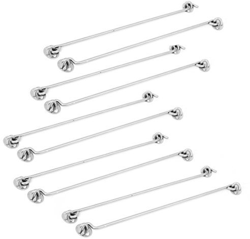 Aexit Door Gate Window Shutter Latches Eye Catch Cabin Hook 350mm 14 Long 10pcs (383649687365171b73cccde2b20f02db)