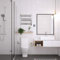 Valdern Prefilled Electric Heated Chrome Towel Rail Warmer Bathroom Radiator (450 mm (W) x 406 mm (H) - 150Watt)