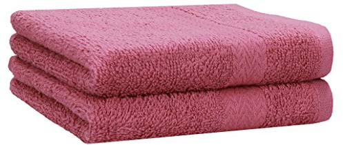 Betz 2 Stück Duschtücher Duschtuch Set Größe 70x140 cm Duschhandtuch Badetuch Strandtuch Handtuch Premium 100% Baumwolle Farbe Beere