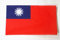 AZ FLAG - Drapeau Taiwan - 45x30 cm - Pavillon Nautique Taïwanais Spécial Bateau Et Extérieur En Maille Bloquée Avec Anneaux Plastiques Intégrés - 30g