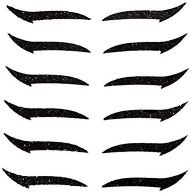 Tianbi 6 Paar selbstklebende Eyeliner-Aufkleber, wiederverwendbar, doppeltes Lidschatten, selbstklebend, sofortige Kontur, für schnelles Make-up, für die Augen, tägliches Make-up