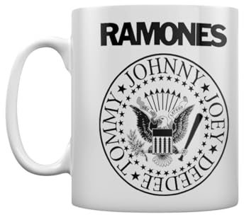 Ramones Kaffeetasse mit Logo, Weiß
