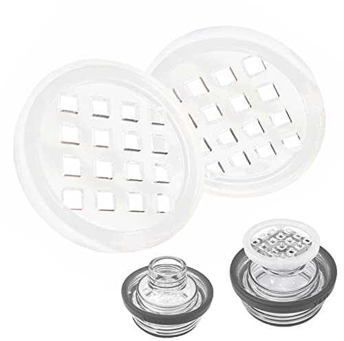 TEYOUYI 2Pcs Ice Strainer Blocker for YETI Rambler Bottle Chug Cap-Prevent Penetrating Cubed or Crushed Ice during a Drink-Fit Yeti Yonder 34oz,Fits 18, 26, 36OZ Bottles