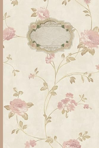 Aesthetic Floral Lined Notebook Journal: Aesthetic, Coquette, Vintage Lined Journal/Notebook For Women, 6x9, Lined/Ruled Cream Pages