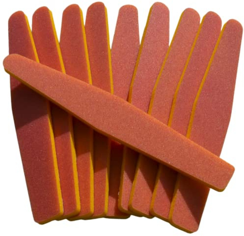 TradeProvider® Nail File 100 Grit Beta Refill Pack, (10 Pieces) Coarse Nail Filer for Salon and Home Use