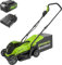 Greenworks Akku Rasenmäher 24V 33cm Bürstenloser Motor, 25-70mm Schnitthöhe, 2 Funktionen,Modell:GD24LM33K4 mit 30L Tasche mit 4Ah Akku und Ladegerät
