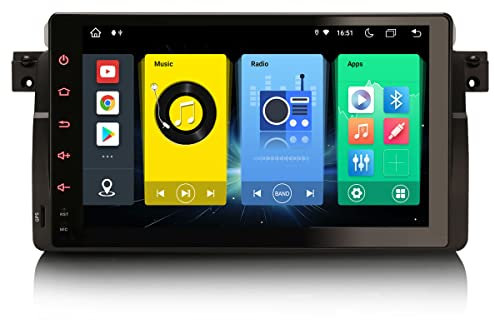 8 Kern Android 11 Autoradio 9 Zoll Navi für BMW BMW 3 Series E46 Rover 75 MG ZT Carplay DSP Bluetooth Hände frei WiFi SWC DAB+ GPS SatNav DVR IPS