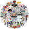 Read Stickers for Laptop (50 PCS), Gift for Children, Teens, Adults, Girl, Boys - Waterproof, Vinyl Stickers for Water Bottle, Scrapbook, Skateboard, Bike, Phone, Dairy