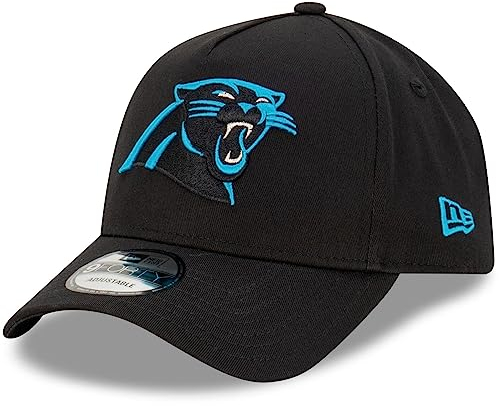 New Era Carolina Panthers NFL Evergreen Schwarz Verstellbare 9Forty A-Frame Cap - One-Size