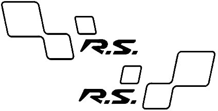 Stickers autocollants Renault RS Sport (Noir)
