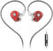 Hidizs MS1-Galaxy Earphones Wired In-ear Monitors IEM, High-Performance Dual Magnetic Circuit Dynamic Driver, 3.5mm Plug, Inline Control Microphone Detachable, 0.78mm 2 Pin Cable