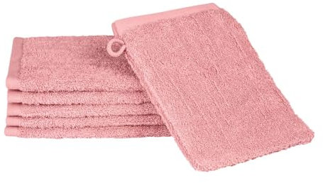 Ross Premium Uni Handtücher Boucle Altrosa, Waschhandschuh 16x22 cm