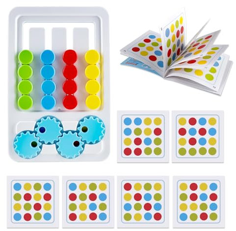 Montessori Learning Toys Slide Puzzle Brain Teaser Games Educational Toys Handheld Travel Games Logic Puzzle for Kids Boys Girls Age 3 4 5 6 7 Years Old