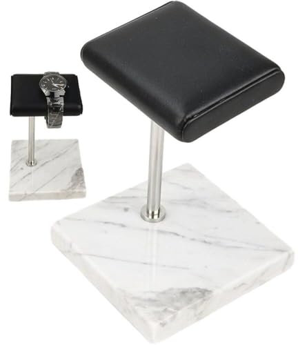 Fituenly Watch Display Stand Marble Uhr Bracelet Stand Pu Leder Schmuckständer Watchhalter Platzierungsständer