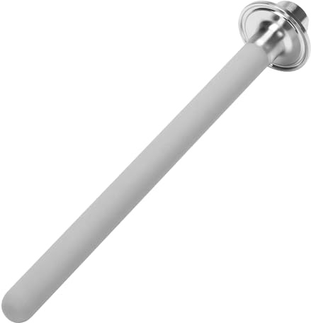 DERNORD 1.5 Tri-Clamp Diffusion Stone, 2 Micron Aeration Stone, Carbonation Stone with 1/4 NPT CO2 inlet (10 Length, 1/4 Female NPT)