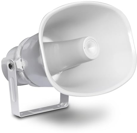 AUDIODESIGN PRO PA Horn Diffusore a tromba 30W 8 Ohm, altoparlante resistente alla pioggia con staffa di montaggio