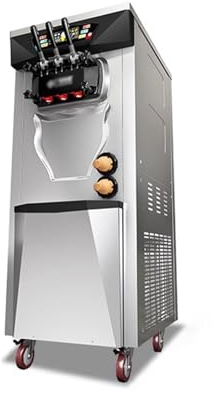 Sorbetière Machine à crème glacée commerciale, entièrement automatique, for magasin de thé au lait, Machine à cône sucré Machine à glace pour la maison