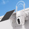 SEHMUA 2K Überwachungskamera Aussen Akku, 360° WLAN Aussenkamera mit Solar, 12 LEDs（500-Lumen） Outdoor Kamera Kabellos mit PIR-Erkennung, 2-Wege-Audio, Farbige Nachtsicht, IP66 Wasserdicht