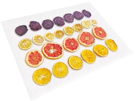 10 Pcs Silicone Dehydrator Sheets, oiyocemo Non-Stick Food Dehydrator Mats Reusable Thickened Cuttable Silicone Steamer Mat for Food Fruit Dryer 39 * 28cm