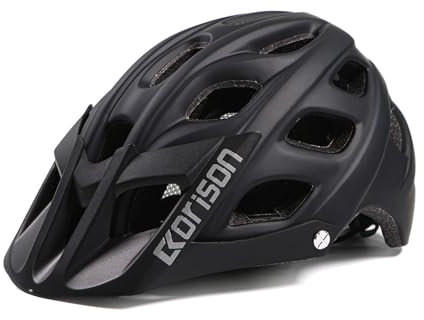 Ckorison Mountain Bike Helmet, MTB Helmet Adult Lightweight Breathable Adjustable Mens Bike Helmet Safety Certified EN1078 Cycling Mountain & Road Bicycle Helmets for Men Women