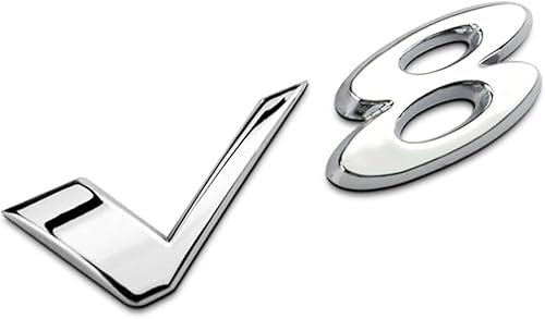 3D 3.0 V6 5.0 V8 AWD Logo Aufkleber Auto Emblem Abzeichen abziehbilder für Jaguar XJ XJL XF Xe Car Styling (V8)