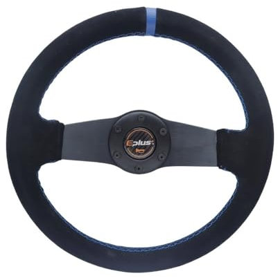 DUANSIYU Volanti Sportivi Volante for Auto Styling Sport Racing Tipo Universale 13 Pollici 320MM Retrofit in Alluminio modificato può sgancio rapido Volante Auto Sportivo(Alcantara Blue)
