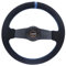 DUANSIYU Volanti Sportivi Volante for Auto Styling Sport Racing Tipo Universale 13 Pollici 320MM Retrofit in Alluminio modificato può sgancio rapido Volante Auto Sportivo(Alcantara Blue)