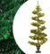 ZEYUAN Albero di Natale a Spirale con Vaso e LED Verde 120 cm PVC,Arredo,Decorazioni Natalizie,Alberi di Natale-344649
