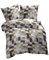 etérea Microfaser Bettwäsche 135x200 2er Set - Ganzjahres Bettbezug - Chars Kariert Bettwäsche-Set mit Kissen 135x200cm + 80x80 cm Kissen - Violett